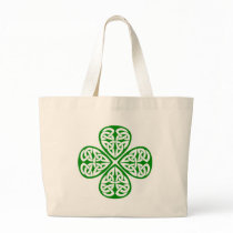Celtic Knot Shamrock Tote Bags