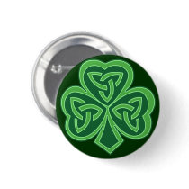 Celtic Knot Shamrock Buttons