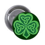 Celtic Knot Shamrock Buttons
