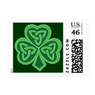 Celtic Knot Shamrock Custom US Postage Stamps