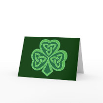 Celtic Knot Shamrock Greeting Card