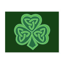 Celtic Knot Shamrock Postcards