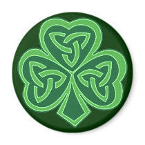 Celtic Knot Shamrock Refrigerator Magnets