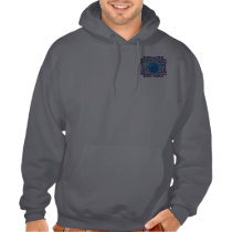 Celtic Knot Turtle (Blue) 2-Sided Dark Hoodies