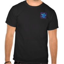 Celtic Knot Turtle (Blue) 2-Sided Dark Shirts