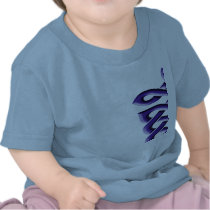 Celtic Knot Turtle (Blue) 2Sided Infant Shirts