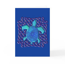 Celtic Knot Turtle (Blue) Cards