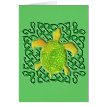 Celtic Knot Turtle (Green) Cards