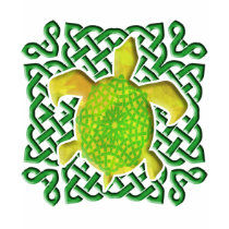 Celtic Knot Turtle - Green