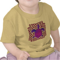 Celtic Knot Turtle (Purple) Infant Shirts