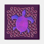 Celtic Knot Turtle (Purple) Magnets