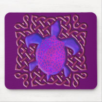 Celtic Knot Turtle (Purple) Mousepad