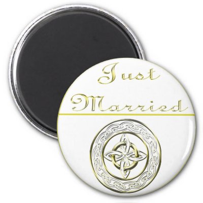 Celtic Knot Wedding Invitation Set Magnet by pentagramstar