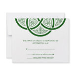 Celtic Knot Wedding RSVP Cards Invitation