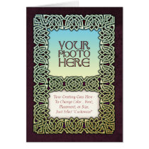 Celtic Knots Photo Frame Greeting Card