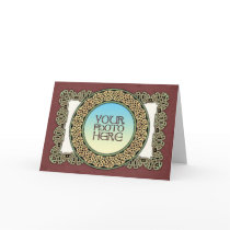 Celtic Knotted Circle Photo Frame Greeting Card by Ars_Celtica Celtic Knotted Circle Photo Frame Greeting Card