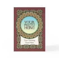 Celtic Knotted Ring Photo Frame Greeting Card by Ars_Celtica Celtic Knotted Ring Photo Frame Greeting Card