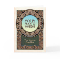 Celtic Knotted Ring Photo Frame Greeting Card by Ars_Celtica Celtic Knotted Ring Photo Frame Greeting Card