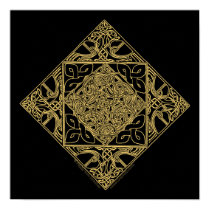 Celtic Knotwork Birds Celtic Art Prints