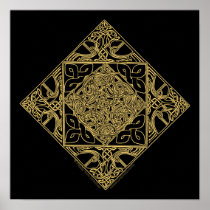 Celtic Knotwork Birds Celtic Art Prints posters