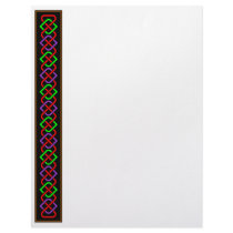 Celtic Knotwork Border 4M56 with Frame Letterhead Design