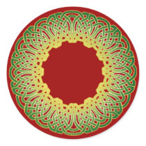 Celtic Knotwork Christmas Stickers