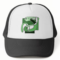 Celtic Knotwork Design - Green Rabbit Trucker Hats