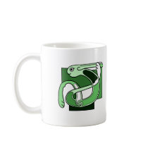 Celtic Knotwork Design - Green Rabbit Mugs