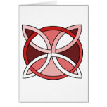Celtic Knotwork Design - Interlacing Red cards