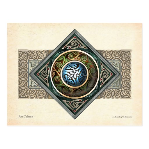 Celtic Knotwork Design Postcard