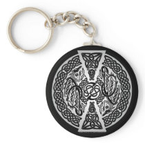 Celtic Knotwork Dragons KeyChain