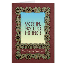 Celtic Knotwork Photo Frame Greeting Card