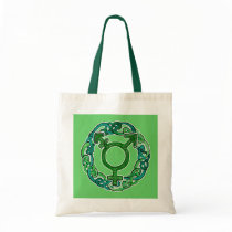 Celtic Knotwork Transgender Symbol Tote Bag