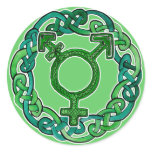 Celtic Knotwork Transgender Symbol stickers