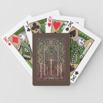 Celtic Knotwork Trees Design Playing Cards