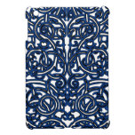 Celtic Knotwork Vine Pattern Blue 3 ipad mini case