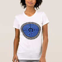 Celtic Labyrinth (royal blue) T-Shirt t-shirts