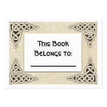 Celtic Lace bookplate business cards
