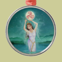 "Celtic Lady of the Lake" Goddess Pendant Ornament ornaments