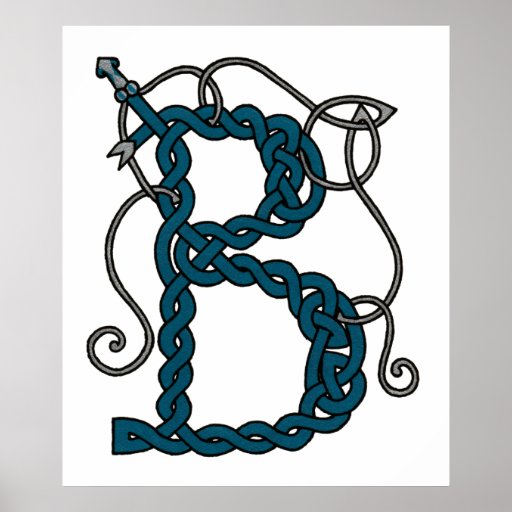 Celtic Letter B Print | Zazzle