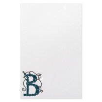 Celtic Letter B stationery