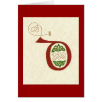 CELTIC LETTER D cards