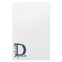 Celtic Letter D stationery by haidabeaver Celtic Letter D stationery