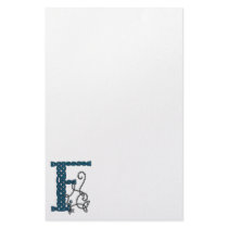 Celtic Letter F stationery