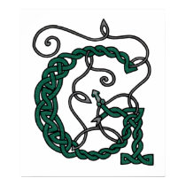 Celtic Letter G print