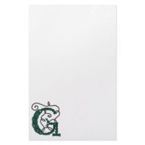 Celtic Letter G stationery