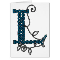 Celtic Letter L card by haidabeaver Celtic Letter L card