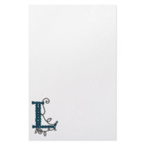 Celtic Letter L stationery