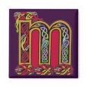 Celtic Letter 'M' - Magnet