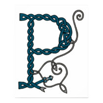 Celtic Letter P print
